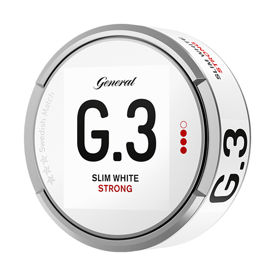 General G.3 White Slim Strong Portionssnus