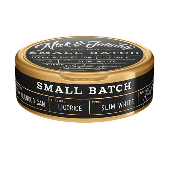 Nick and Johnny Small Batch Licorice Slim White Portionssnus