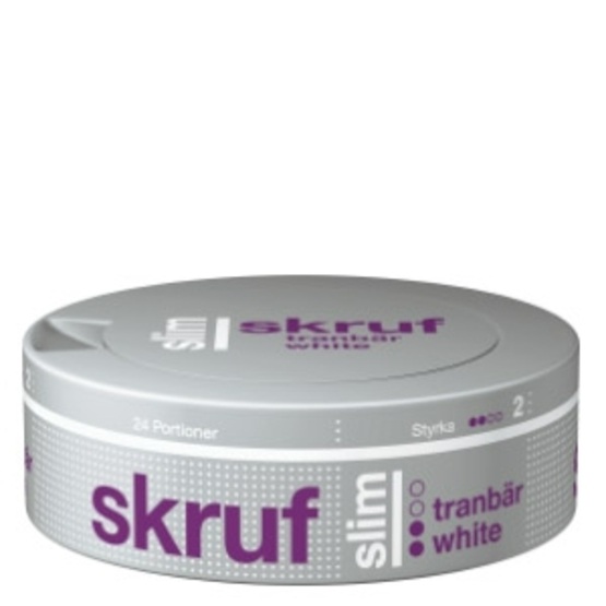 Skruf Slim Tranbär White Portionssnus