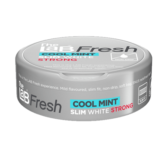 The Lab Fresh Slim White Cool Mint Strong Portionssnus
