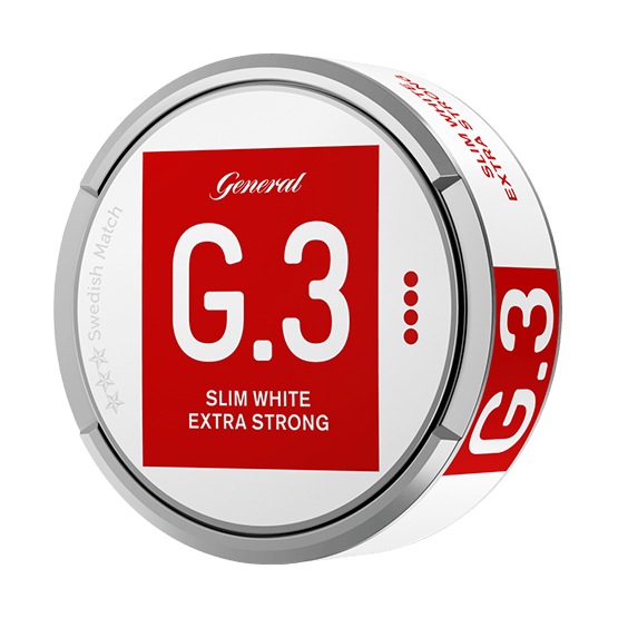 General G.3 Extra Strong Slim White Portionssnus