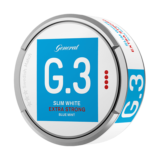 General G.3 Slim White Mint Extra Strong Portionssnus