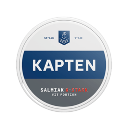 Kapten Vit Salmiak Extra Stark Portionssnus