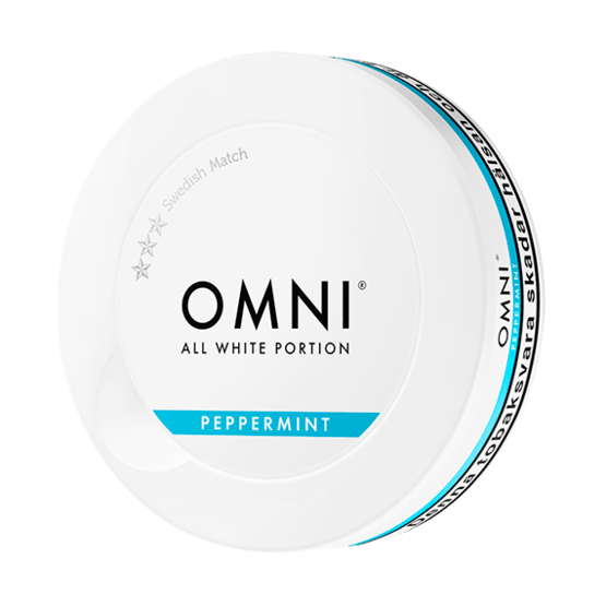 Omni Peppermint Slim Dry White Portionssnus
