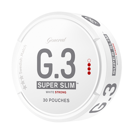 General G.3 Superslim Strong White Portionssnus