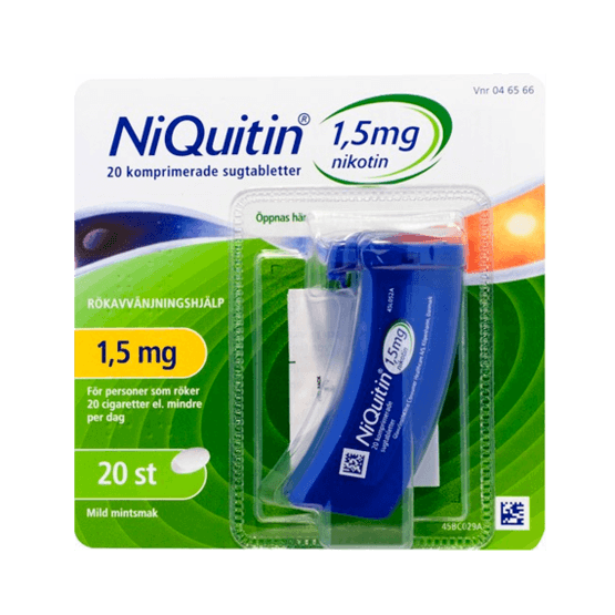 Niquitin  Nikotintablett 1,5 mg 20 st