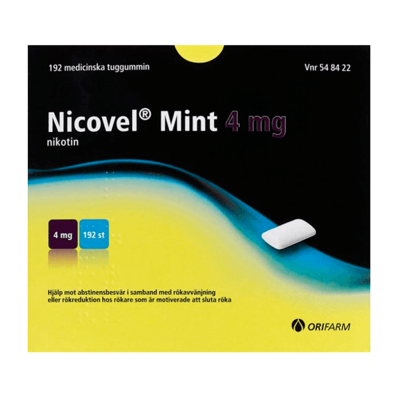 Nicovel Mint Nikotintuggummi 4 mg 192 st