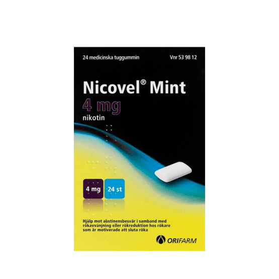 Nicovel Mint Nikotintuggummi 4 mg 24 st
