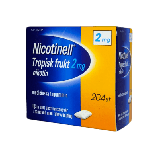 Nicotinell Tropical Nikotintuggummi 2 mg 204 st