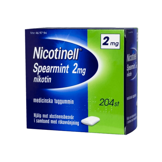 Nicotinell Spearmint Nikotintuggummi 2 mg 204 st