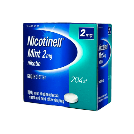 Nicotinell Mint Nikotintuggummi 2 mg 204 st