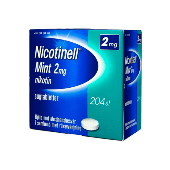 Nicotinell Mint Nikotintablett 2 mg 204 st