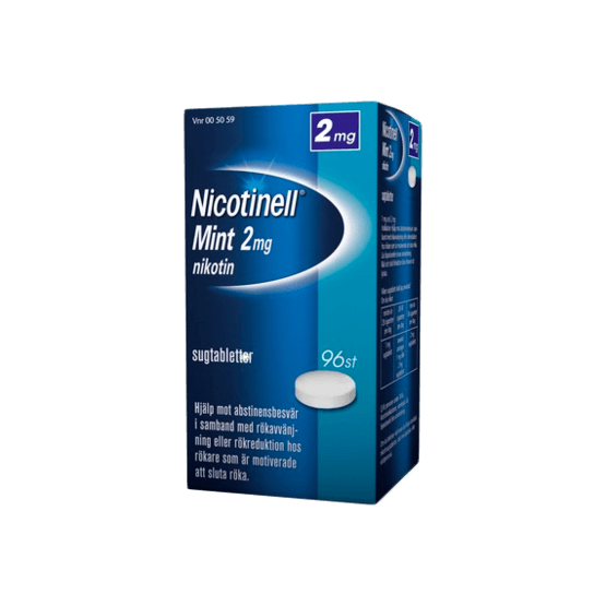 Nicotinell Mint Nikotintablett 2 mg 96 st
