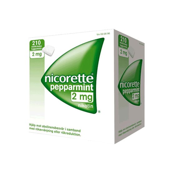 Nicorette Peppermint Nikotintuggummi 2 mg 210 st