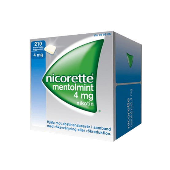 Nicorette Mentholmint Nikotintuggummi 4 mg 210 st