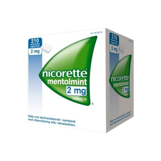 Nicorette Mentholmint Nikotintuggummi 2 mg 210 st
