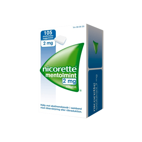 Nicorette Mentholmint Nikotintuggummi 2 mg 105 st