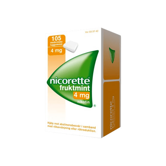 Nicorette Fruktmint Nikotintuggummi 4 mg 105 st