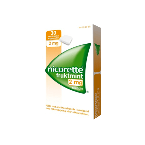 Nicorette Fruktmint nikotintuggummi 2 mg 30 st