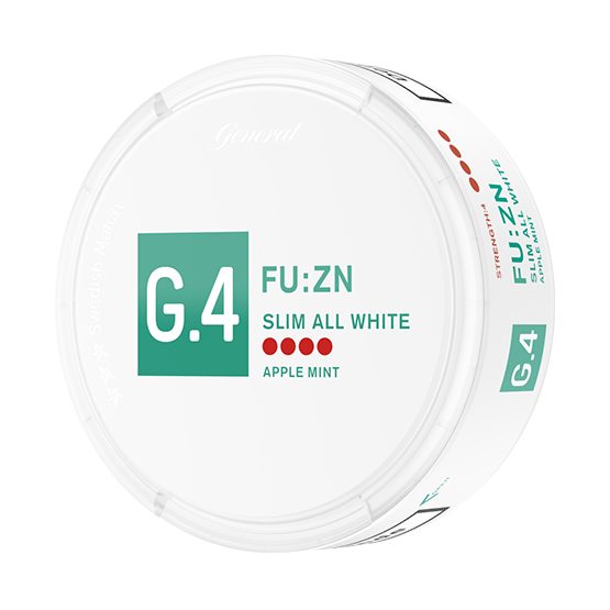 General G.4 FU:ZN Slim All White Portionssnus
