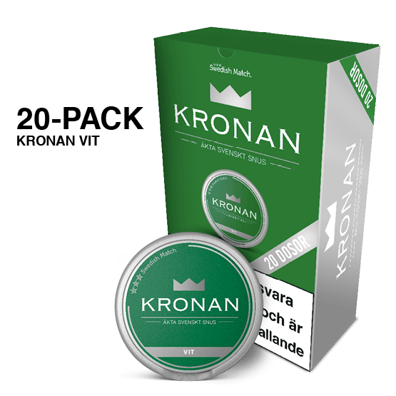 Kronan Vit Portion 20-pack