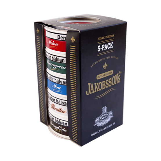 Jakobssons Mix 5-pack Stark Portionssnus