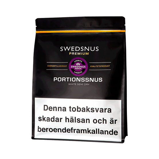 Premium Lakrits Portion Bag - Snusa Direkt!