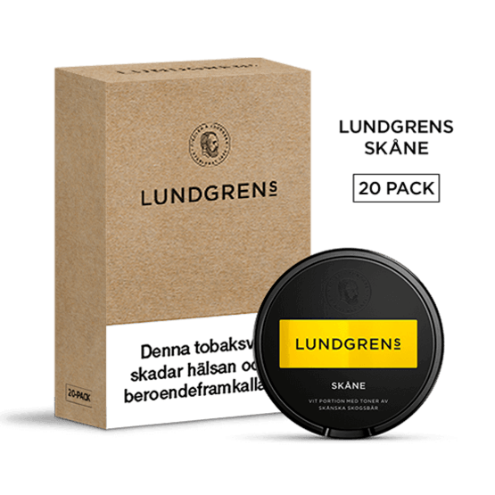 Lundgrens Skåne Vit Portionssnus 20-pack