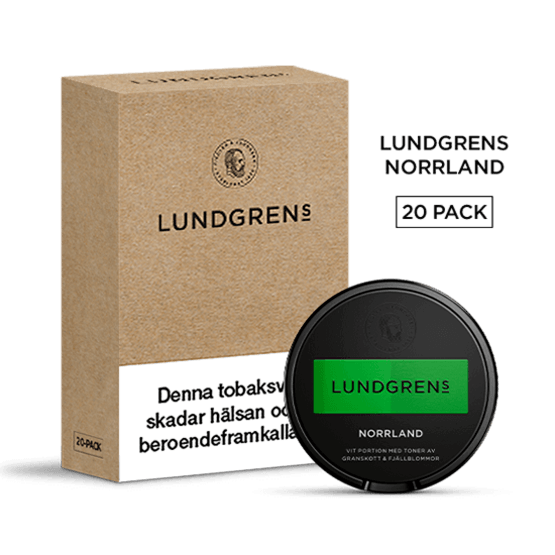 Lundgrens Norrland Vit Portionssnus 20-pack