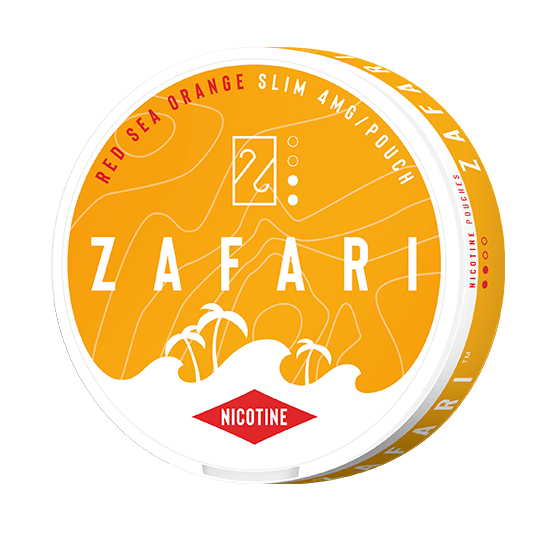 Zafari Red Sea Orange Slim All White Portion