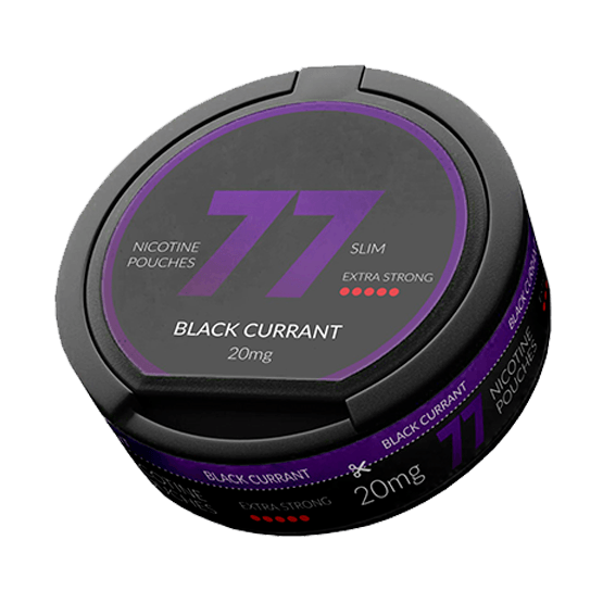 77 Black Currant Slim Extra Strong All White Portion