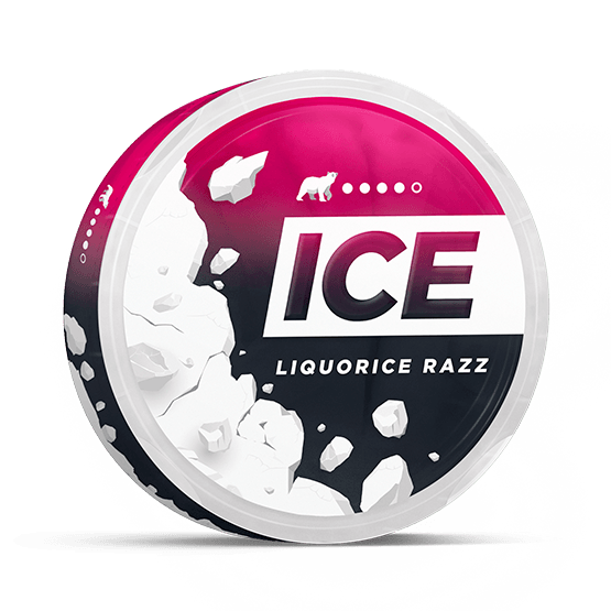 Ice Liquorice Razz Slim Strong All White Portion
