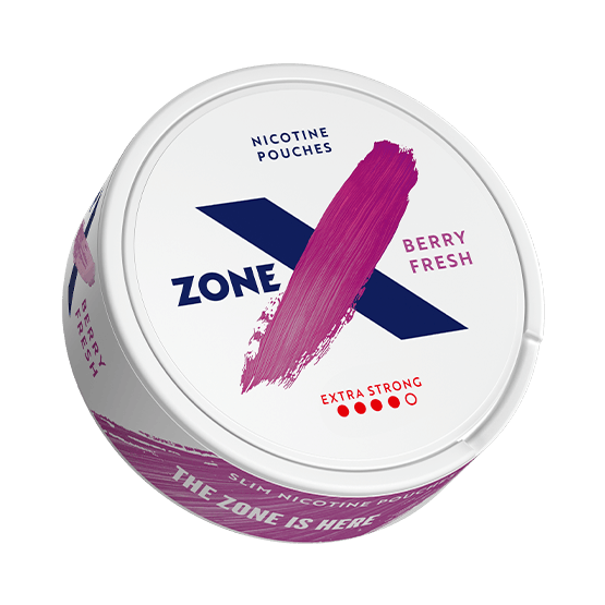 zoneX Berry Fresh Slim Extra Strong All White Portion