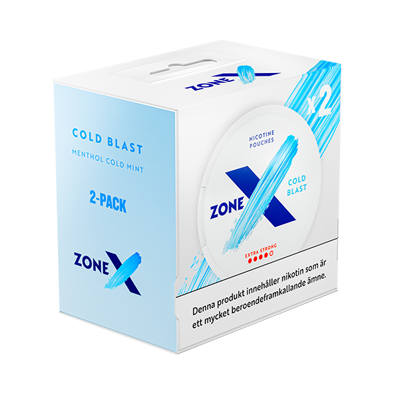 ZONE X Cold Blast Slim Extra Strong 2-pack