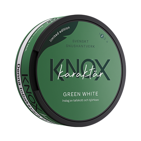 Knox Karaktär Green White Limited Edition Snusbolaget.se