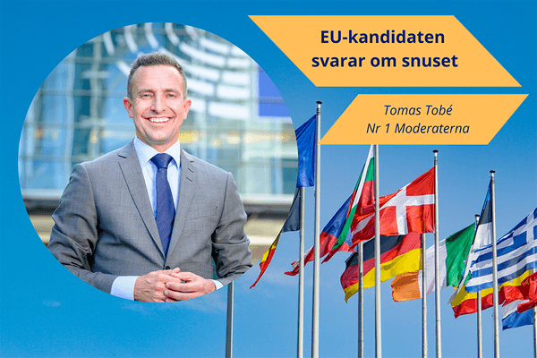 EU-kandidaten Tomas Tobé svarar om snuset