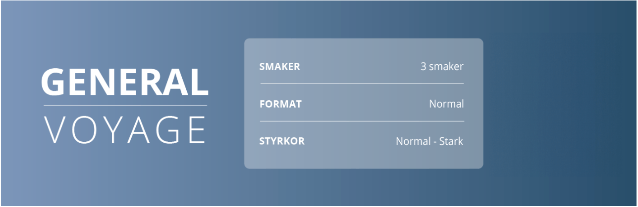 Beställ General voyage