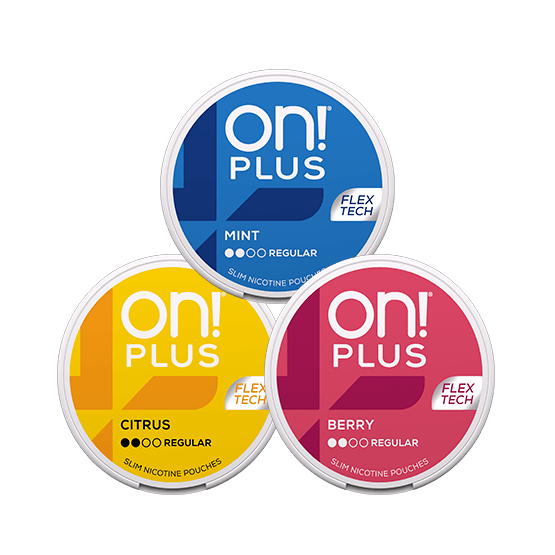 On! Plus Mixpack 3-pack Regular - Mint, Berry, Citrus