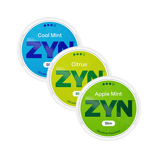 ZYN Slim Citrus S3 & ZYN Slim Apple Mint S3 & ZYN Slim Cool Mint Strong S3 Mixpack